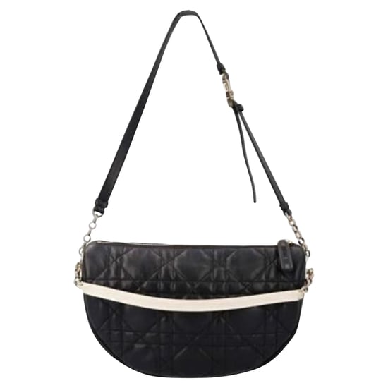 Dior Vibe Medium Hobo Bag in Black Cannage Lambskin Leather - Image 1