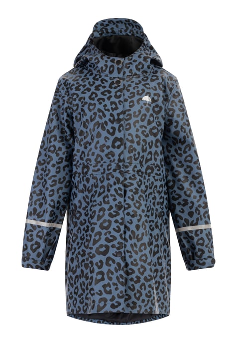 Schmuddelwedda Mackintosh Meisje Blauw grijs zwart Leeuw - Image 1