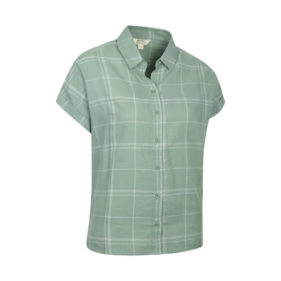 Mountain Warehouse Dames/Dames Palm Geruit Relaxed Fit Overhemd (Khaki) - Image 4