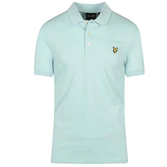 Lyle & Scott Brand Chest Logo Clear Sky Polo Shirt - Image 1