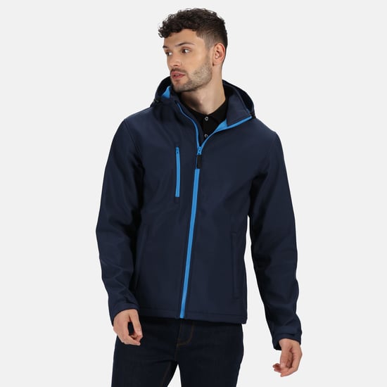Regatta Mens Venturer 3 Layer Membrane Soft Shell Jacket (Navy/French Blue)