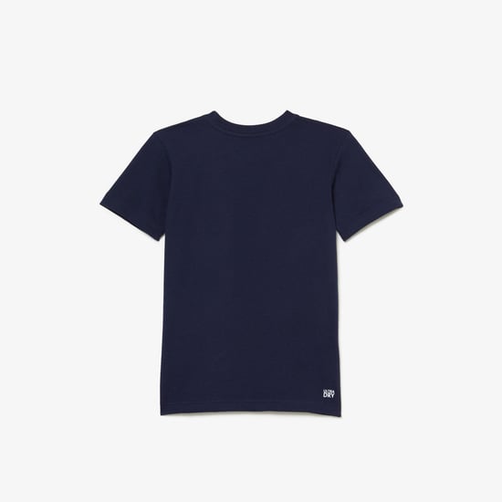 Boy's Lacoste SPORT Tennis Oversized Croc T-Shirt in Navy