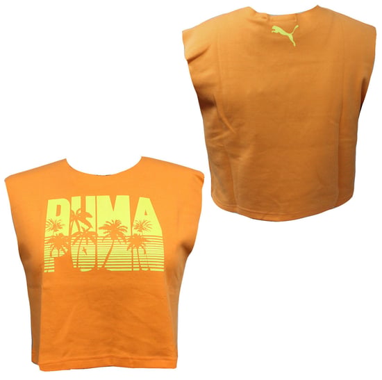 Puma x Fenty Orange Crop Top - Womens - Image 1