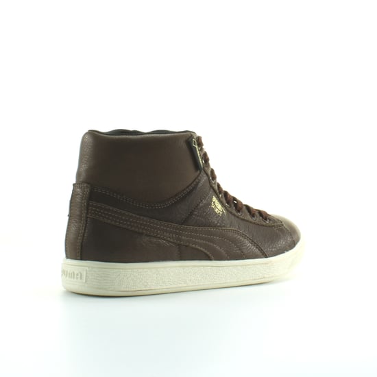 Puma Classic Mid GTX Brown Leather Mens Lace Up Trainers 357044 01
