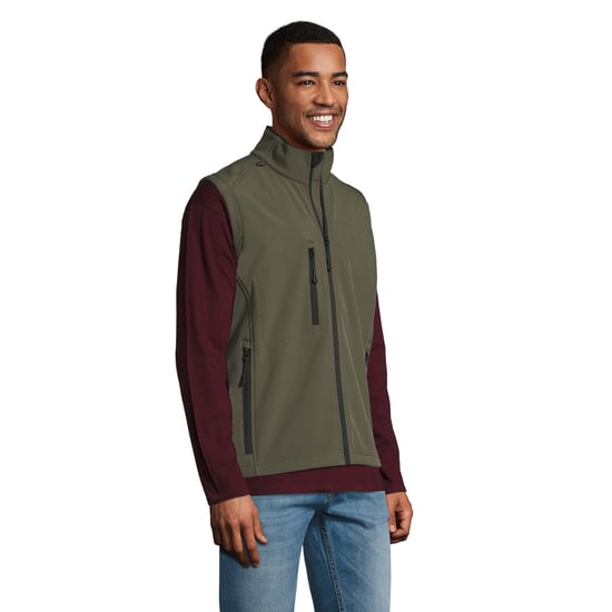 SOLS Heren Rallye Soft Shell Bodywarmer Jacket (Donkergroen) - Image 4
