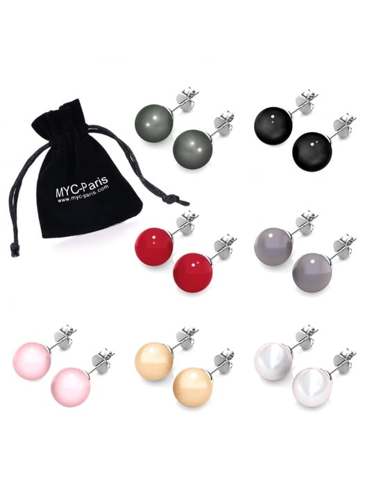 Oorbellen Box 7 Days Colourful Pearl - Oostenrijkse parel van zeer hoge kwaliteit - Image 2