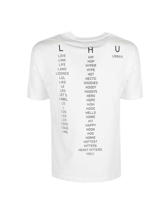 Les Hommes T-shirt Typography Men's Black - Image 5