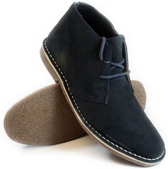 Red Tape Gobi Suede Leather Navy Mens Desert Boots