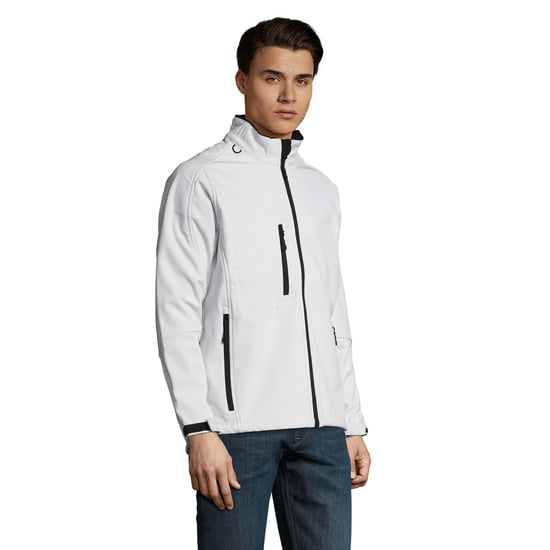 SOLS Heren Relax Soft Shell Jas (Wit) - Image 3