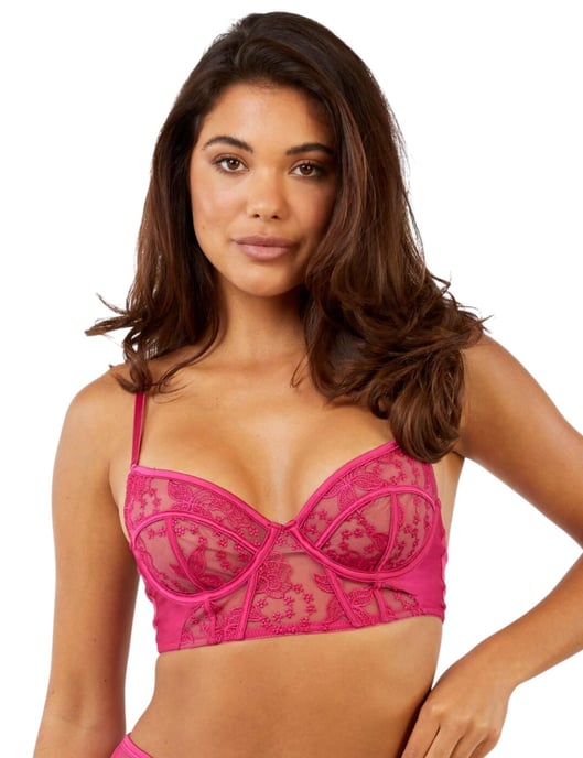 Playful Promises Lyra Longline Embroidery Bra