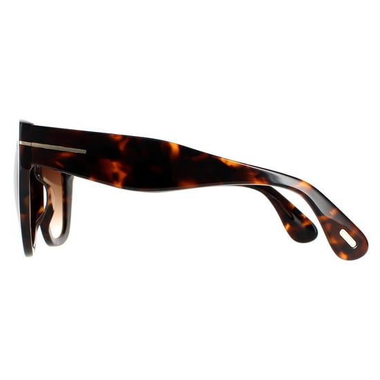 Tom Ford Cat Eye Womens Dark Havana Brown Gradient FT0940 Cara Sunglasses
