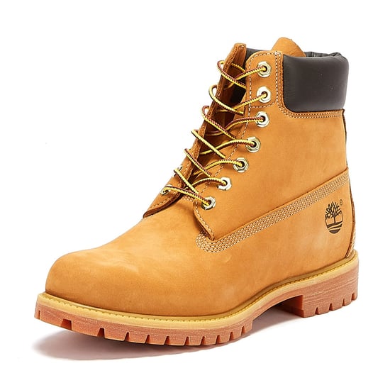 Timberland Mens Wheat Premium 6 Inch Nubuck Leather Boots - Image 3