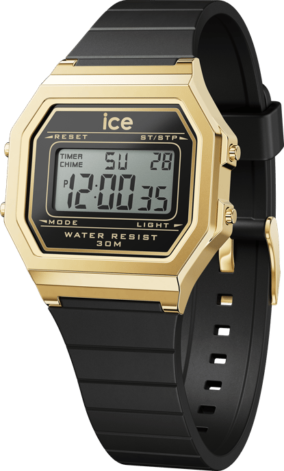 Ice Watch Ice Digit Retro - Black Gold Women's Black Watch 022064 - Image 1