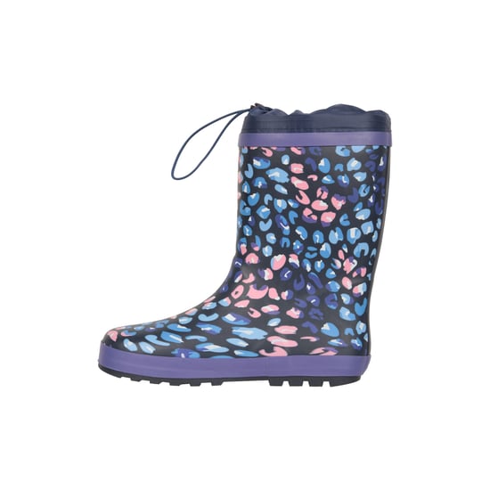 Mountain Warehouse Childrens/Kids Leopard Print Winter Wellington Boots (Purple)