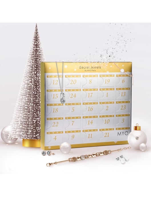 MYC Advent Calendar - Silver and Rose Gold finishes - Image 1