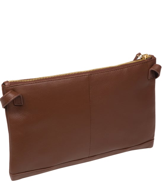'Anya' Dark Tan Nappa Leather Cross Body Bag