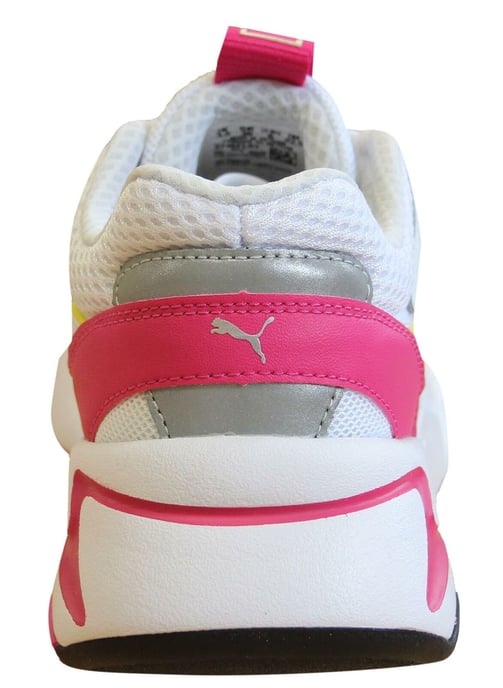 Puma Nova Coloured White Textile Lace Up Womens Running Trainers 371831 01