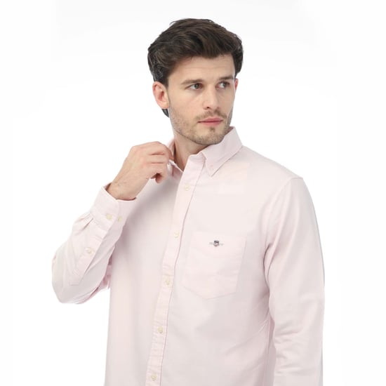Men's Gant Regular Oxford A.Shield Shirt in Pink