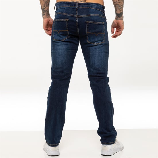 Kruze Heren Rechte Benen Stretch Jeans - Image 4