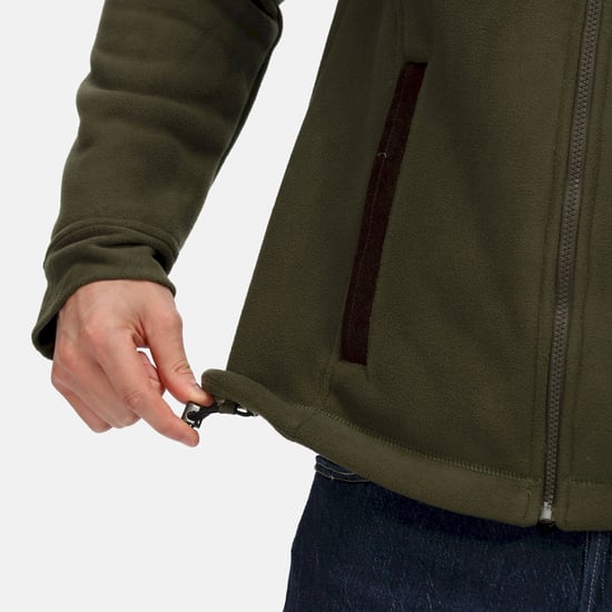 Regatta Mens Faversham Full Zip Fleece Jacket (Dark Khaki)