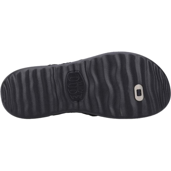 HEYDUDE Myers Flip Sport Mode Polyester Svarta sandaler för män - Image 3