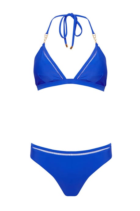 Cobalt Blue Ladder Detail Bikini Bottoms