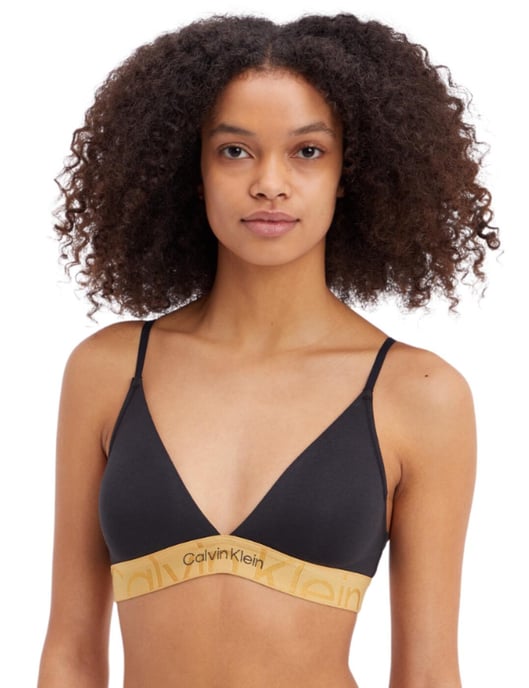 Calvin Klein Embossed Icon Holiday Bralette Bra - Image 1