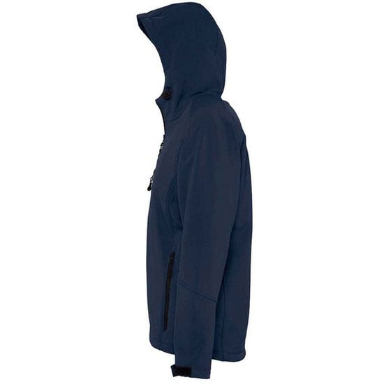 SOLS Heren Replay Soft Shell Jas met capuchon (Franse marine) - Image 3