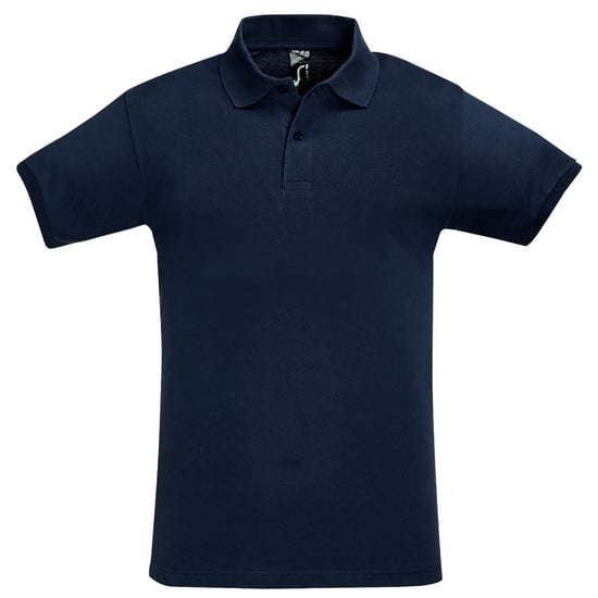 SOLS Heren Perfect Pique Korte Mouw Poloshirt (Franse marine) - Image 1