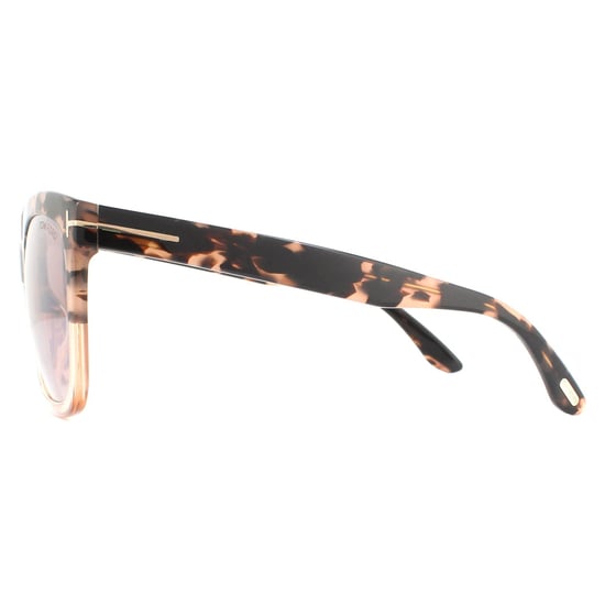 Tom Ford Sunglasses Amarra FT0502 55G Pink Havana Brown Mirror - Image 3