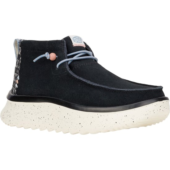 HEYDUDE Wendy Peak Hi Suede Damstövlar Svart - Image 1
