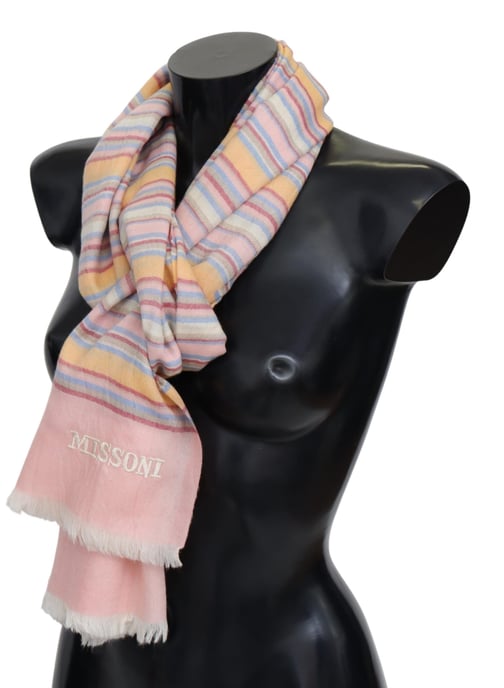 Missoni Men's Multicolor Cashmere Unisex Neck Wrap Scarf - Image 2
