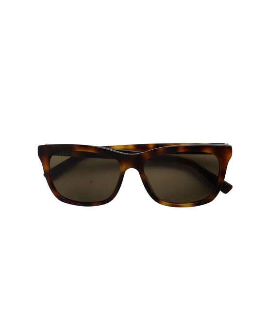 Gucci GG0449S Men's Rectangular Tortoise Shell Sunglasses in Brown Acetate - Image 5