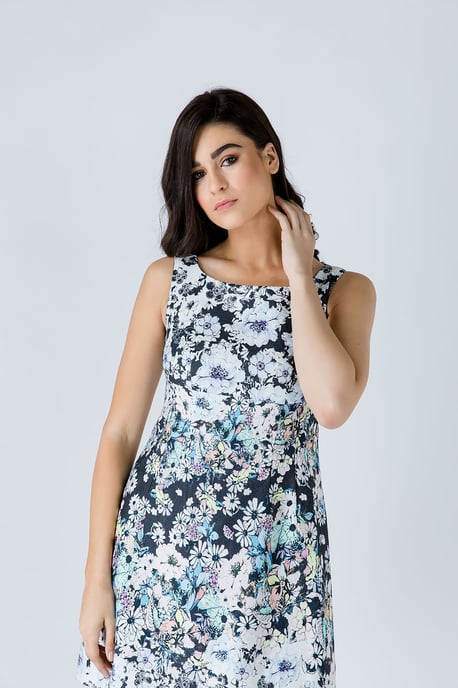 Floral Empire Line Dress