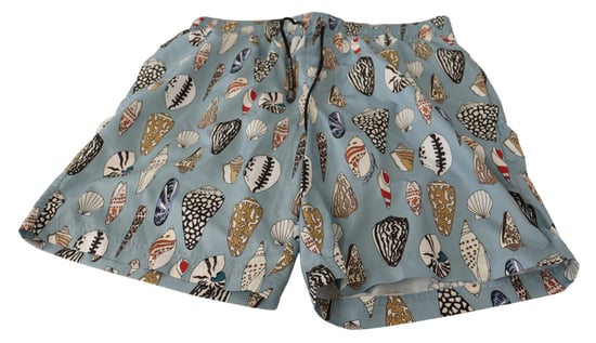 Dolce & Gabbana Herrars Blå Snäcksstrandbadbyxor - Image 4