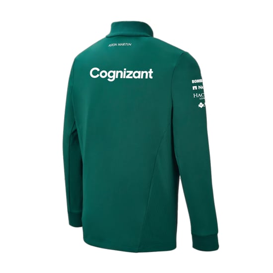 Aston Martin Cognizant F1 Official Team Mens Green Softshell Jacket