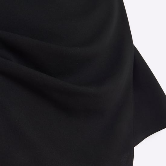 River Island Women Asymmetric Top Black Bandeau
