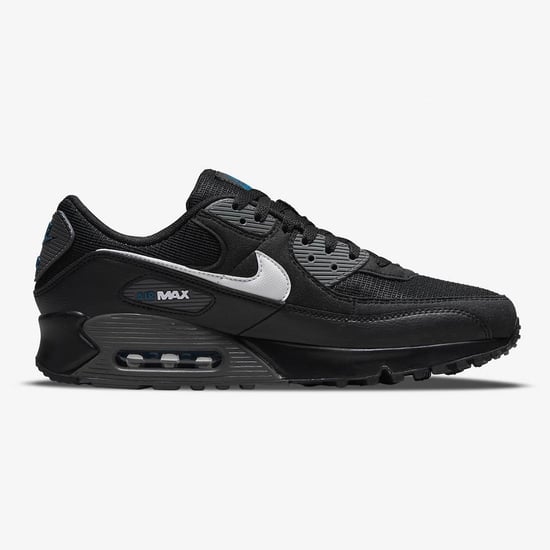 Nike Air Max 90 Men’s Trainers in Black/White/Marina/Iron Grey - Image 2