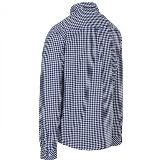 Trespass Mens Yafforth Cotton Shirt (Blue Check) - Image 2