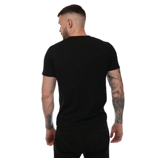 Men's One True Saxon Station T-Shirt in Black - Image 3