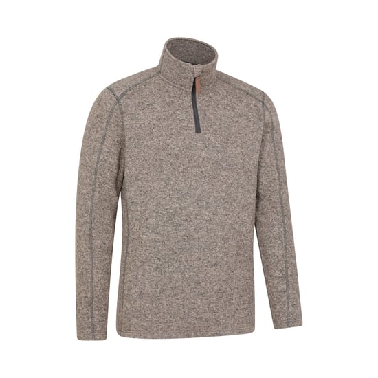 Mountain Warehouse Mens Idris II Half Zip Fleece Top (Beige)