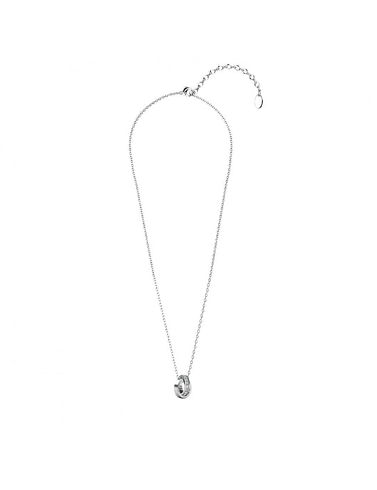 Circle Hoop-hänge - Silver och kristall - Image 5