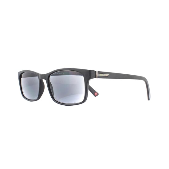 Montana Rectangle Unisex Black Grey Readers +2.50 Sunglasses