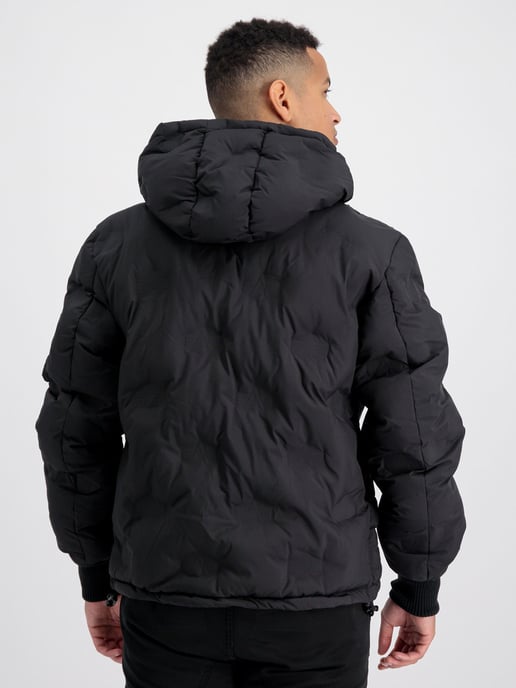 Alpha Industries Hooded Logo Puffer Black - Image 2