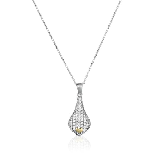 Orphelia Dames 925 Sterling Zilveren Ketting met Hanger - Zilver/Goud ZH-4880 - Image 2