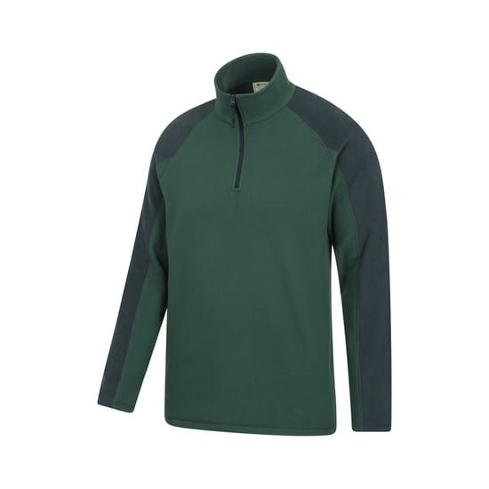 Mountain Warehouse Heren Ashbourne II Half Zip Fleece Top (Kaki Groen) - Image 4