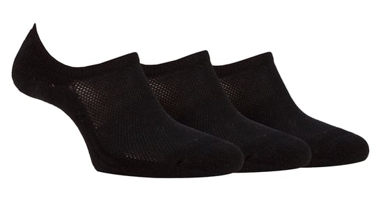 Ladies Bamboo No Show Socks | Jeep | Breathable Anti Blister Cushioned Invisible Socks with Non Slip Heel Grip - Black - Image 1