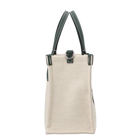 Gucci Small Tote Bag With Gucci Print Green - Image 3