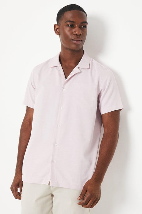Resort Collar Dobby Short Sleeve Shirt - Image 1
