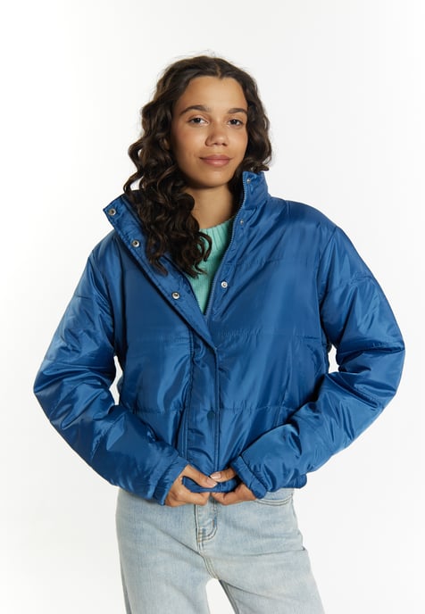 Mymo Licht gewatteerd blousonjack Dames marine - Image 3